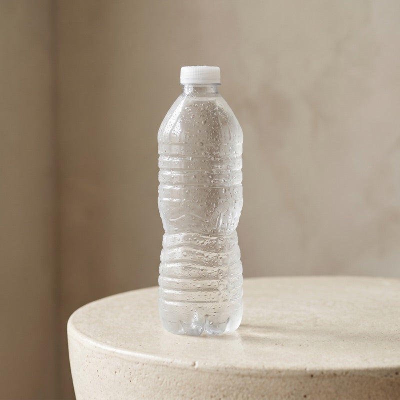 Single-use water bottles